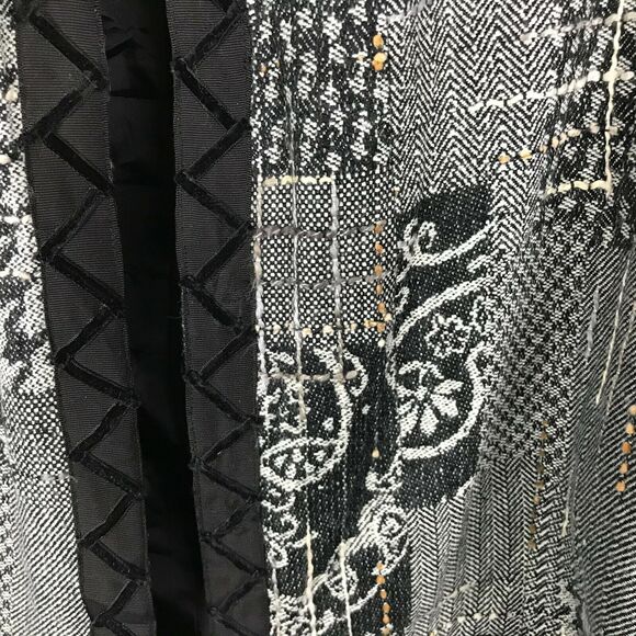 Coldwater Creek Blazer Size L Paisley Multicolor Open Front Long Sleeve Acrylic - Picture 2 of 10